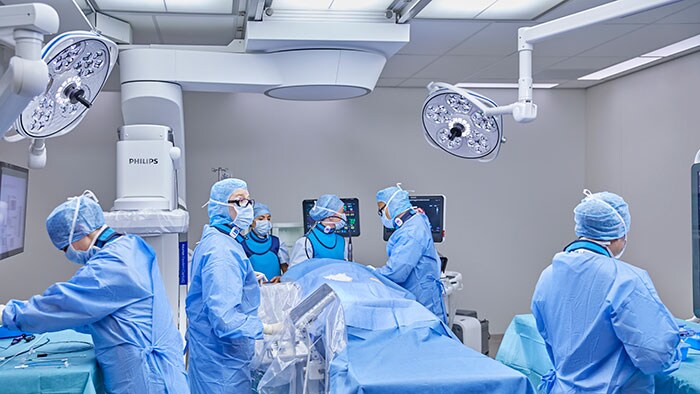 Doctors in the operating room