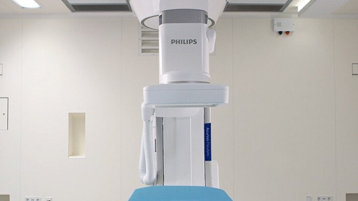 System Azurion 7C20 z ramieniem FlexArm firmy Philips w radiologii interwencyjnej
