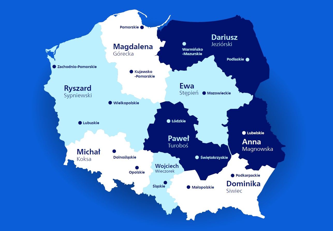 mapa przedstawicieli usg philips