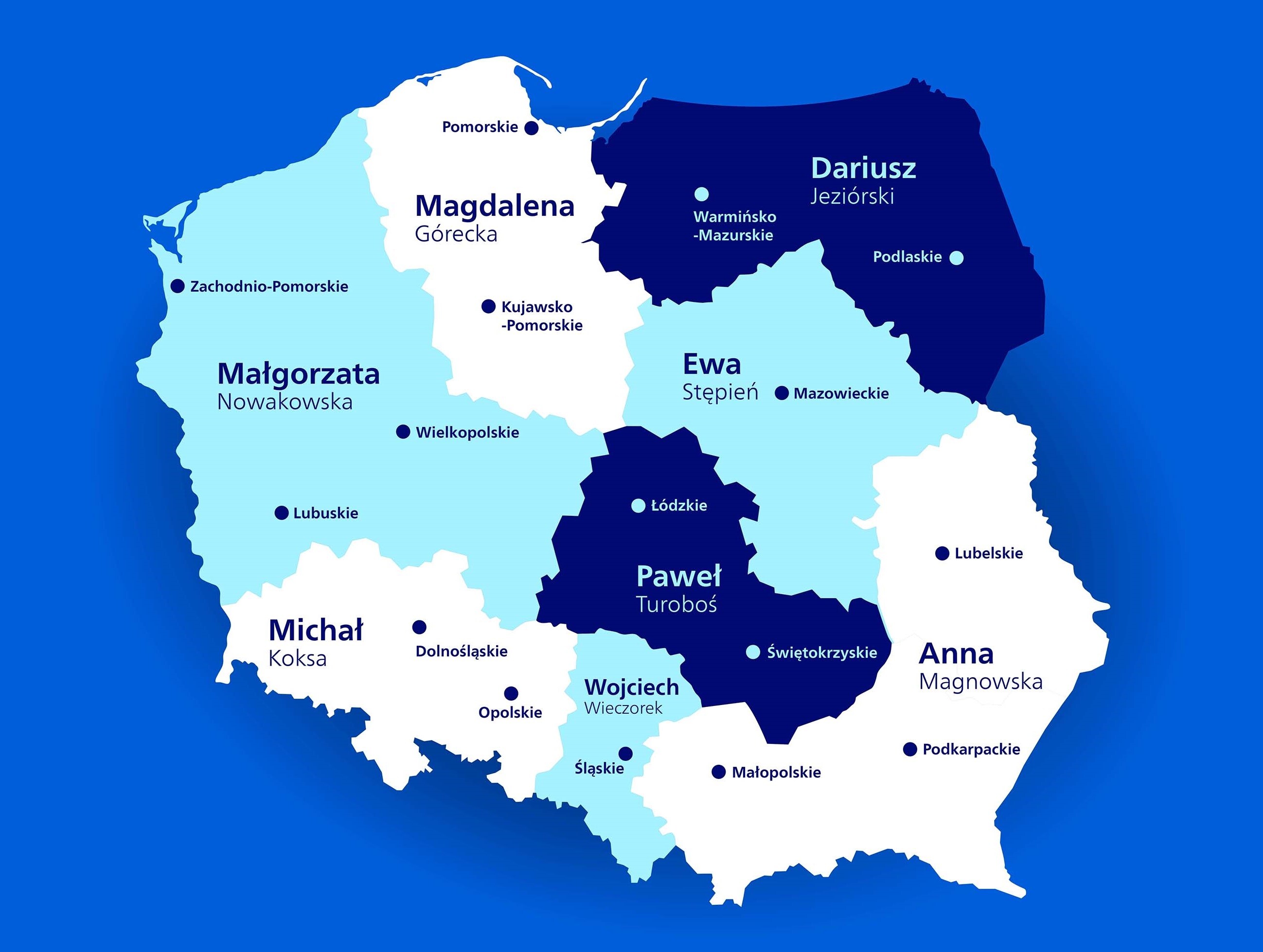 mapa przedstawicieli usg philips