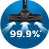 Wyłapywanie drobnych cząstek pyłu na poziomie 99.9%*