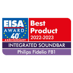 Nagroda Soundbar EISA 2022 dla soundbaru Philips Fidelio FB1