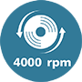 Ikona 4000 obr./min