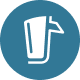 Ikona systemu spieniania mleka LatteGo