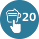 Up to 12 drinks icon