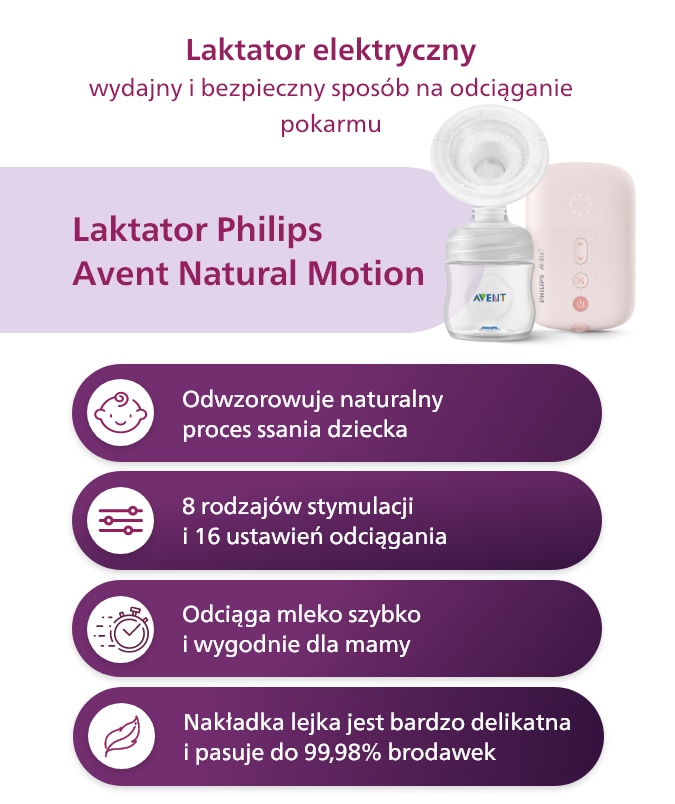 Laktator elektryczny Philips Avent Natural Motion.