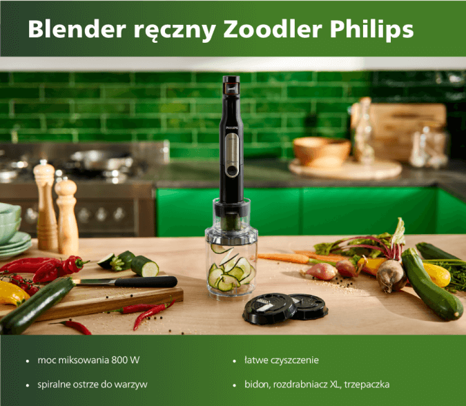 Blender ręczny Zoodler Philips.