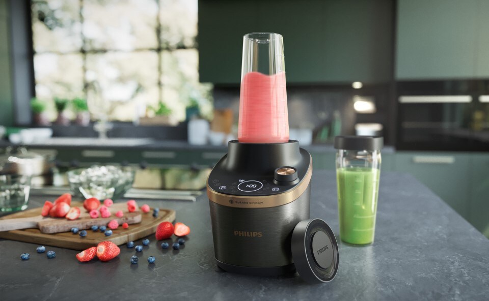 Blender 2 w 1 marki Philips w kuchni.