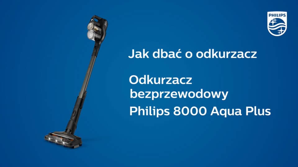 Jak wyczyścić filtr w odkurzaczu Philips 8000 Aqua Plus