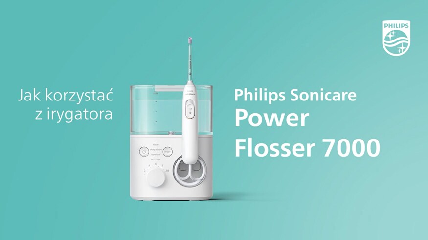 Zobacz wideo o Irygatorze Philips Sonicare Power Flosser 7000