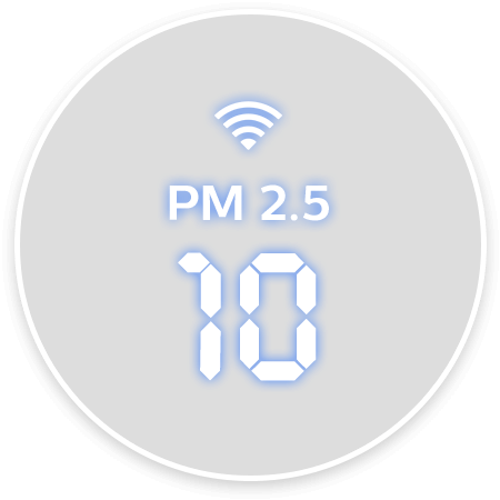 Wskaźnik poziomu cząsteczek PM2,5 