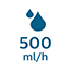 Wydajność nawilżania: 500 ml/h