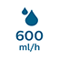Wydajność nawilżania: 600 ml/h