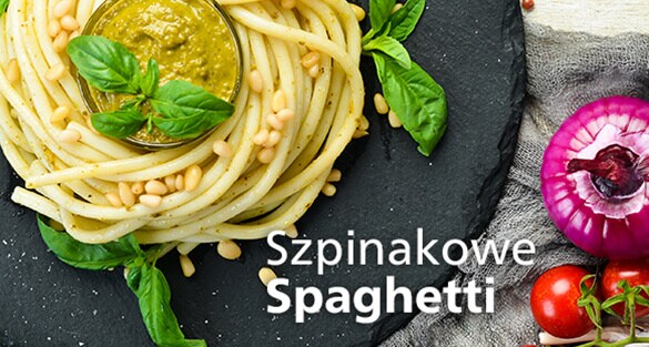 Zobacz jak zrobić Szpinakowe spaghetti
