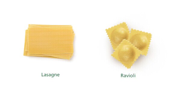 Makarony do szpinakowego ravioli: lasagne i ravioli