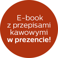 Ikona promocji e-book z przepisami kawowymi w prezencie