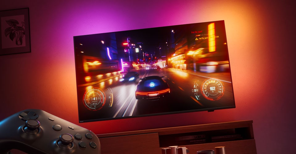Technologia AI wspiera wrażenia z gier na telewizorach z systemem Ambilight