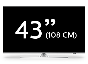 43-calowy telewizor Philips 4K LED UHD Android Smart TV z serii Performance