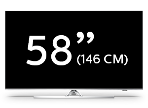 58-calowy telewizor Philips 4K LED UHD Android Smart TV z serii Performance