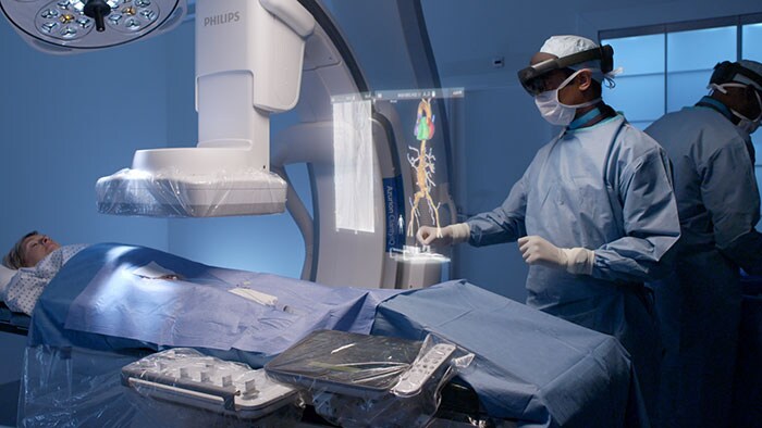 Philips’ unique augmented reality concept for image-guided minimally invasive therapies developed with Microsoft